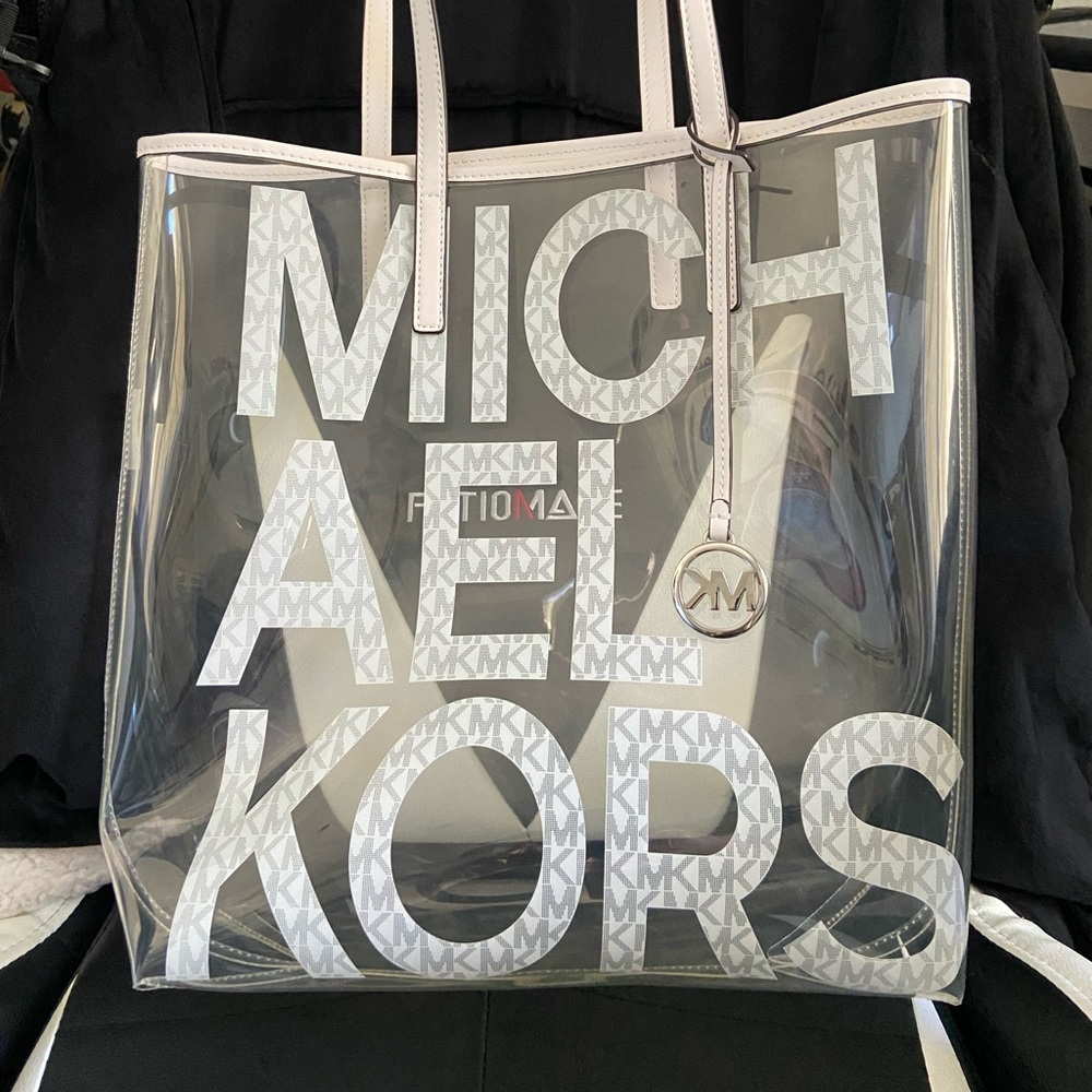 Michael Kors clear tote bag